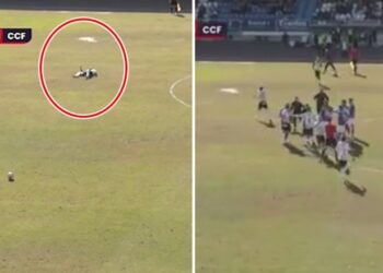 VIDEO/ Futbollisti pëson arrest kardiak në fushë! E shpëton pajisja –