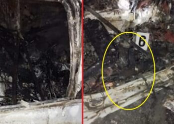 Foto/ Kallashnikovi brenda makinës së djegur të vrasësve të Nikulaj –