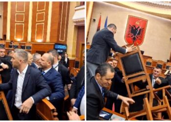 O lepurush! Deputeti i drejtohet gardistit: A mund të iki të bëj sh*urrën