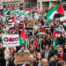 Britanikët marshojnë për “ndalimin e gjenocidit në Gaza” –