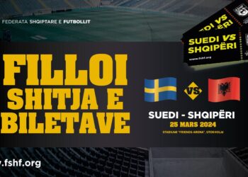 Dalin në shitje biletat e miqësores Suedi–Shqipëri –