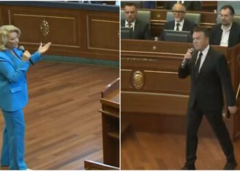 Ilir Shaqiri dhe Shkurte Fejza këndojnë në Kuvendin e Kosovës –