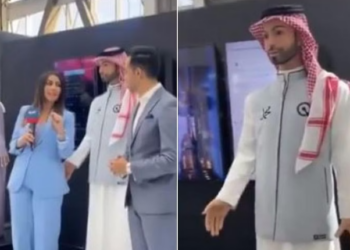 VIDEO/ Roboti “Muhamad” prek të pasmet e gazetares, pamjet virale… –