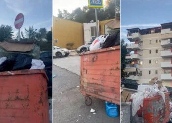 Skandal me pastrimin, Lali Eri i lë plehrat kapicë para Xhamisë së Artë