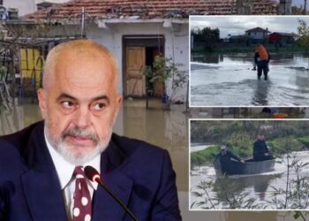 Përmbytja e Vlorës, justifikimi i Ramës ‘pas pilafit’: Në kohët tona, bie më shumë shi, edhe Dubai u përmbyt