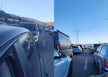 Trafik i rënduar në Elbasan, bllokohet qarkullimi drejt juglindjes –