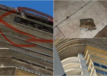 Shkëputet suvaja nga pallati 22-katësh në Durrës, dëmtohen automjetet e parkuara –