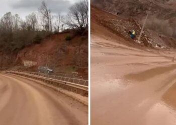 rruga Librazhd-Prrenjas mbulohet nga balta dhe inertet, shkak zvarritja e punimeve –