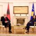 18 vjetori i Pavarësisë së Kosovës, Edi Rama takohet në Prishtinë me presidenten Vjosa Osmani –