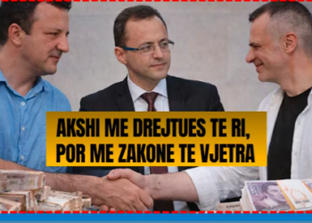 Igli Tafa pajton Ermal Beqirin me Gerond Meçen, njërit Thesarin, tjetrit Burgjet, ikin 5 MLD lekë –