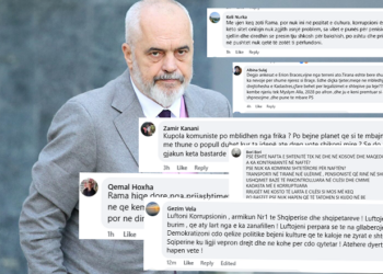 Qytetarët shpërthejnë ndaj Ramës tek faqja e tij për çmimet e larta, korrupsionin dhe shtypjen e mendimit të lirë –