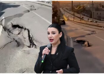 Vjedhje e hapur me fondet publike, pas një viti shembet rruga në Shkozë –