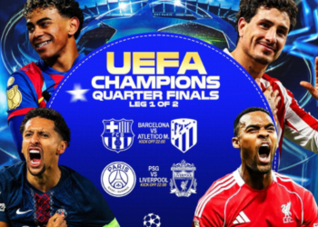 Tjetër mbrëmje ‘zjarri’ në Champions, PSG–Liverpool dhe ‘derbi’ spanjoll Barcelona–Atletico ndezin çerekfinalet –
