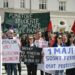 Protestë për 1 Majin në Prishtinë, sindikatat dalin në mbështetje të punëtorëve –