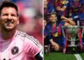 Messi emocionon tifozët e Barcelonës me mesazhin e urimit për titullin kampion –