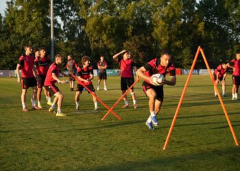 Miqësoret e qershorit ndaj Sllovenisë dhe Italisë, Kombëtarja U-21 vijon përgatitjet në Durrës –