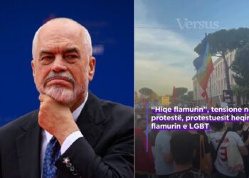 Dhjetëra mijëra protestues i kërkojnë dorëheqjen, Rama reagon kundër largimit të flamurit të LGBT-së –
