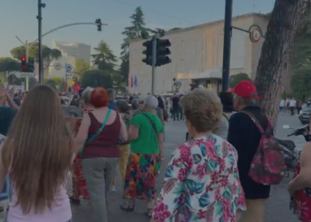 Protesta, atraksion turistik/ Grupi i francezëve i bashkohet tubimit para Kryeministrisë –